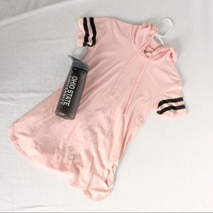 Pink shirt hoodie by On Fire
